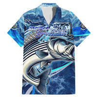 Striped Bass Fishing Family Matching Mermaid Dress and Hawaiian Shirt Ocean Waves