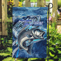 Striped Bass Fishing Garden Flag Ocean Waves