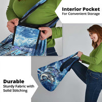 Striped Bass Fishing Grocery Bag Ocean Waves