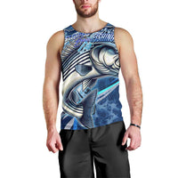 Striped Bass Fishing Men Tank Top Ocean Waves