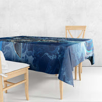 Striped Bass Fishing Tablecloth Ocean Waves