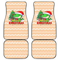 Crocodile Snappy Christmas Car Mats Cute Alligator Holiday Tree Cartoon Design - Wonder Print Shop