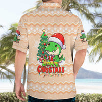 Crocodile Snappy Christmas Hawaiian Shirt Cute Alligator Holiday Tree Cartoon Design - Wonder Print Shop