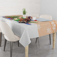 Crocodile Snappy Christmas Tablecloth Cute Alligator Holiday Tree Cartoon Design - Wonder Print Shop