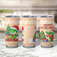 Crocodile Snappy Christmas Tumbler Cup Cute Alligator Holiday Tree Cartoon Design - Wonder Print Shop