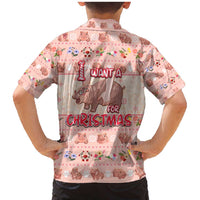Moodeng Christmas Family Matching Mermaid Dress and Hawaiian Shirt Cute Hippo Holiday with Pastel Floral Festive Vibes - Wonder Print Shop