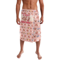 Moodeng Christmas Lavalava Cute Hippo Holiday with Pastel Floral Festive Vibes - Wonder Print Shop