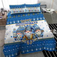 Happy Chrismukkah Bedding Set Gnome Funny Hanukkah Christmas Mashup - Wonder Print Shop