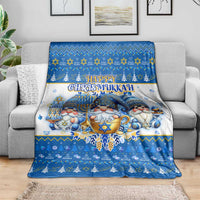 Happy Chrismukkah Blanket Gnome Funny Hanukkah Christmas Mashup - Wonder Print Shop