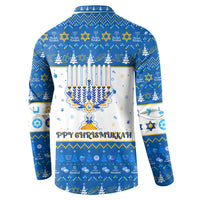 Happy Chrismukkah Button Sweatshirt Gnome Funny Hanukkah Christmas Mashup - Wonder Print Shop