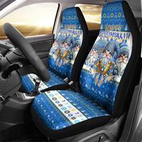 Happy Chrismukkah Car Seat Cover Gnome Funny Hanukkah Christmas Mashup - Wonder Print Shop