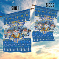 Happy Chrismukkah Garden Flag Gnome Funny Hanukkah Christmas Mashup - Wonder Print Shop