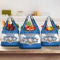 Happy Chrismukkah Grocery Bag Gnome Funny Hanukkah Christmas Mashup - Wonder Print Shop