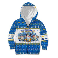 Happy Chrismukkah Kid Hoodie Gnome Funny Hanukkah Christmas Mashup - Wonder Print Shop