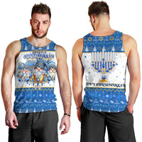 Happy Chrismukkah Men Tank Top Gnome Funny Hanukkah Christmas Mashup - Wonder Print Shop