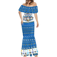 Happy Chrismukkah Mermaid Dress Gnome Funny Hanukkah Christmas Mashup - Wonder Print Shop