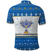 Happy Chrismukkah Polo Shirt Gnome Funny Hanukkah Christmas Mashup - Wonder Print Shop
