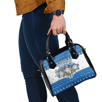 Happy Chrismukkah Shoulder Handbag Gnome Funny Hanukkah Christmas Mashup - Wonder Print Shop