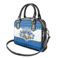 Happy Chrismukkah Shoulder Handbag Gnome Funny Hanukkah Christmas Mashup - Wonder Print Shop