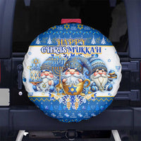 Happy Chrismukkah Spare Tire Cover Gnome Funny Hanukkah Christmas Mashup - Wonder Print Shop