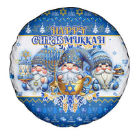 Happy Chrismukkah Spare Tire Cover Gnome Funny Hanukkah Christmas Mashup - Wonder Print Shop