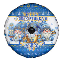 Happy Chrismukkah Spare Tire Cover Gnome Funny Hanukkah Christmas Mashup - Wonder Print Shop