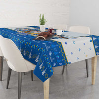 Happy Chrismukkah Tablecloth Gnome Funny Hanukkah Christmas Mashup - Wonder Print Shop