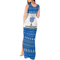 Happy Chrismukkah Tank Maxi Dress Gnome Funny Hanukkah Christmas Mashup - Wonder Print Shop