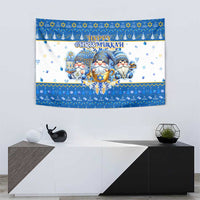 Happy Chrismukkah Tapestry Gnome Funny Hanukkah Christmas Mashup - Wonder Print Shop