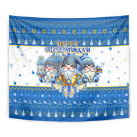 Happy Chrismukkah Tapestry Gnome Funny Hanukkah Christmas Mashup - Wonder Print Shop