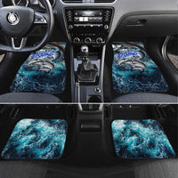 Striped Bass Fishing Car Mats Bold Ocean Angler Design - Wonder Print Shop