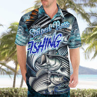 Striped Bass Fishing Hawaiian Shirt Bold Ocean Angler Design - Wonder Print Shop