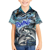 Striped Bass Fishing Hawaiian Shirt Bold Ocean Angler Design - Wonder Print Shop
