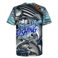 Striped Bass Fishing Rugby Jersey Bold Ocean Angler Design - Wonder Print Shop