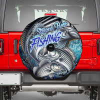 Striped Bass Fishing Spare Tire Cover Bold Ocean Angler Design - Wonder Print Shop