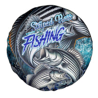Striped Bass Fishing Spare Tire Cover Bold Ocean Angler Design - Wonder Print Shop