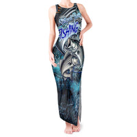 Striped Bass Fishing Tank Maxi Dress Bold Ocean Angler Design - Wonder Print Shop