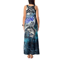 Striped Bass Fishing Tank Maxi Dress Bold Ocean Angler Design - Wonder Print Shop