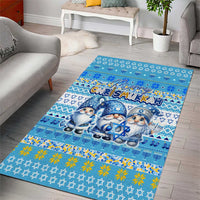 Merry Chrismukkah Area Rug Jewish Christmas Gnomes and Menorahs - Wonder Print Shop
