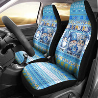 Merry Chrismukkah Car Seat Cover Jewish Christmas Gnomes and Menorahs - Wonder Print Shop