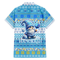 Merry Chrismukkah Family Matching Long Sleeve Bodycon Dress and Hawaiian Shirt Jewish Christmas Gnomes and Menorahs - Wonder Print Shop