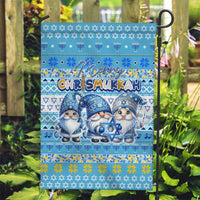 Merry Chrismukkah Garden Flag Jewish Christmas Gnomes and Menorahs - Wonder Print Shop