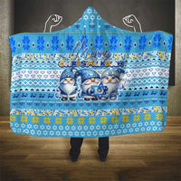 Merry Chrismukkah Hooded Blanket Jewish Christmas Gnomes and Menorahs - Wonder Print Shop