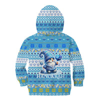 Merry Chrismukkah Kid Hoodie Jewish Christmas Gnomes and Menorahs - Wonder Print Shop