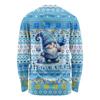 Merry Chrismukkah Long Sleeve Shirt Jewish Christmas Gnomes and Menorahs - Wonder Print Shop