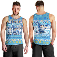 Merry Chrismukkah Men Tank Top Jewish Christmas Gnomes and Menorahs - Wonder Print Shop
