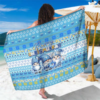 Merry Chrismukkah Sarong Jewish Christmas Gnomes and Menorahs - Wonder Print Shop