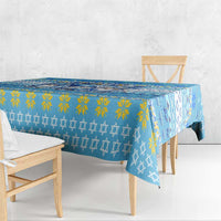 Merry Chrismukkah Tablecloth Jewish Christmas Gnomes and Menorahs - Wonder Print Shop