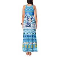 Merry Chrismukkah Tank Maxi Dress Jewish Christmas Gnomes and Menorahs - Wonder Print Shop