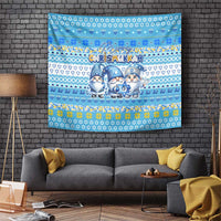 Merry Chrismukkah Tapestry Jewish Christmas Gnomes and Menorahs - Wonder Print Shop